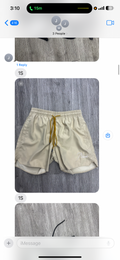 Rhude beige shorts