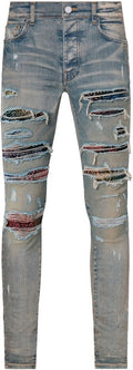 Amiri Thrasher Rainbow Jeans (Blue)