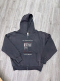 Enfants riches deprimes all stretched out zip up hoodie black