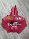 Vale “Rockefeller” Zip up Hoodie (Red)