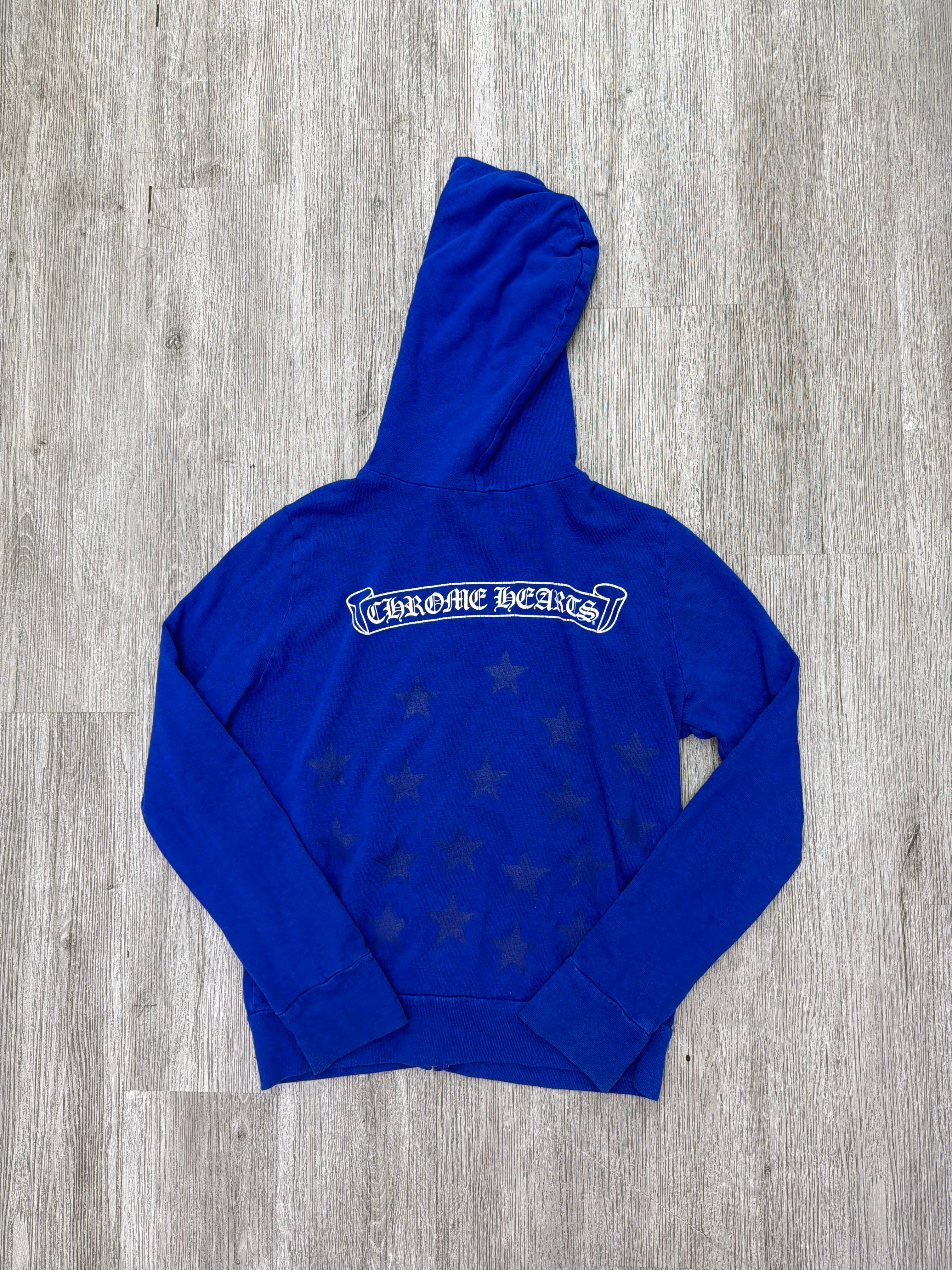 Chrome Hearts Zip Up Blue Stars Women (Blue)