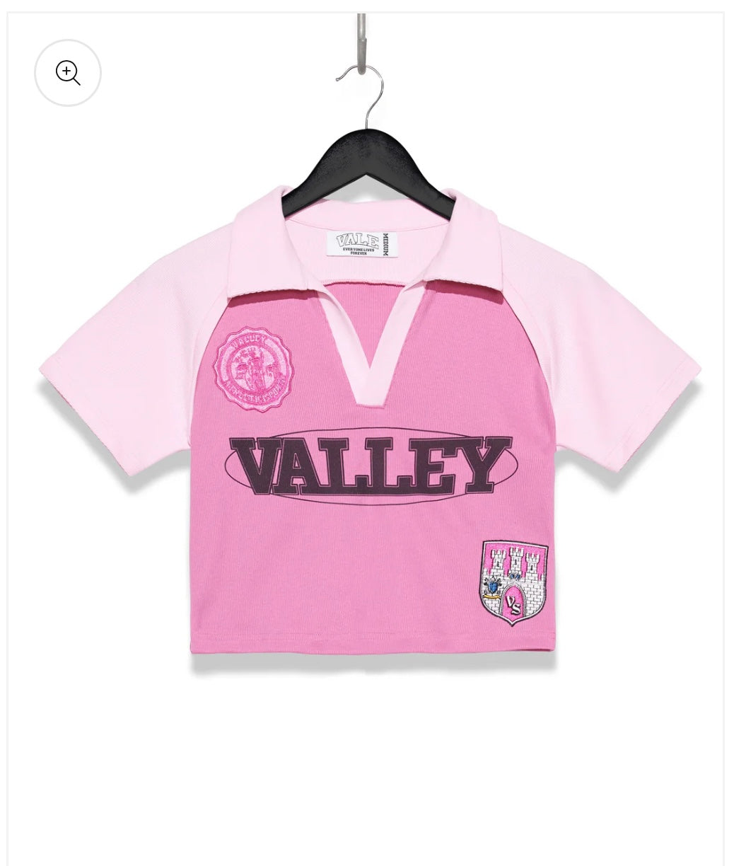 Vale Lives Crop Top Tee (Pink)