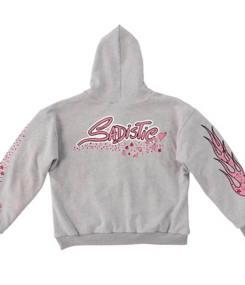Matty Boy “Sadistic” Zip Up Hoodie Grey
