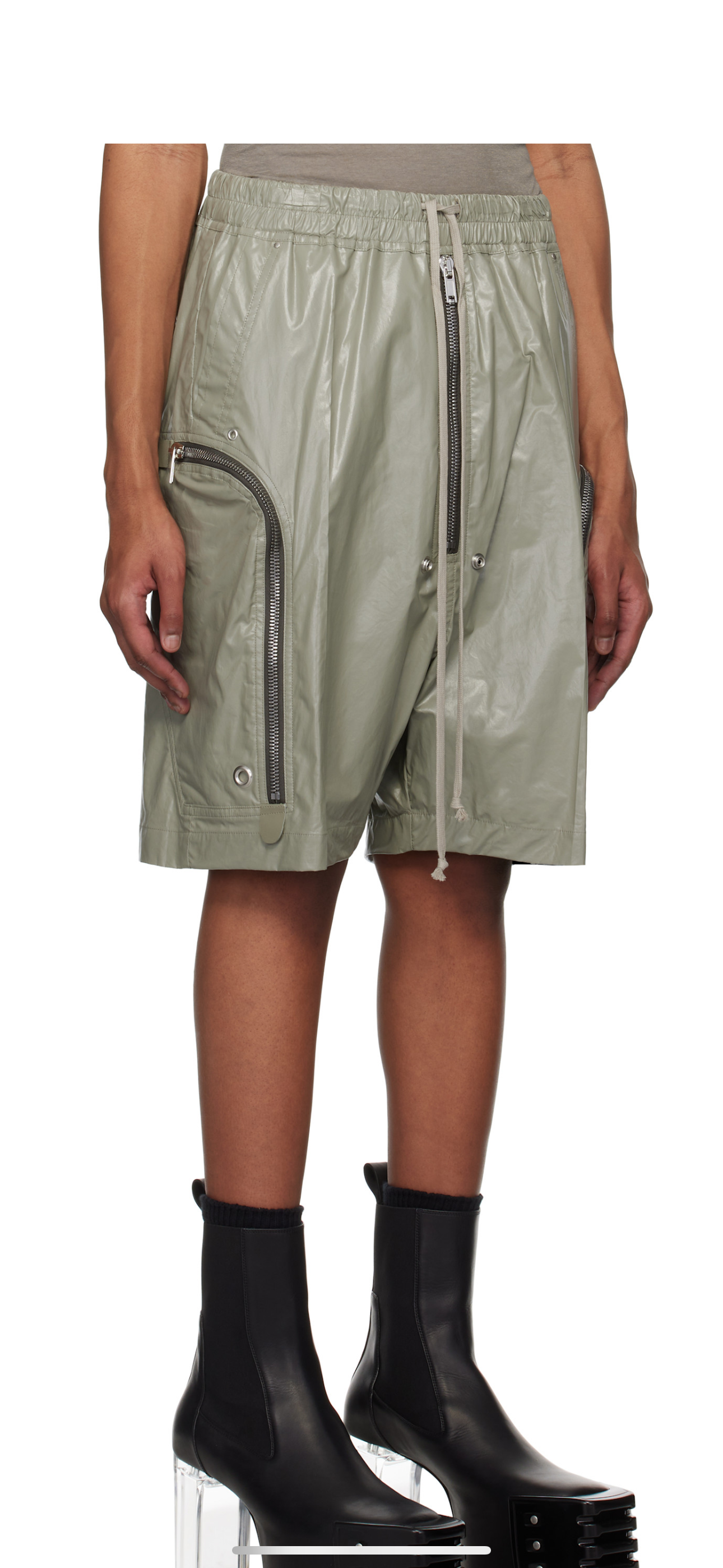 Rick Owens Bauhaus Shorts (Light Green)