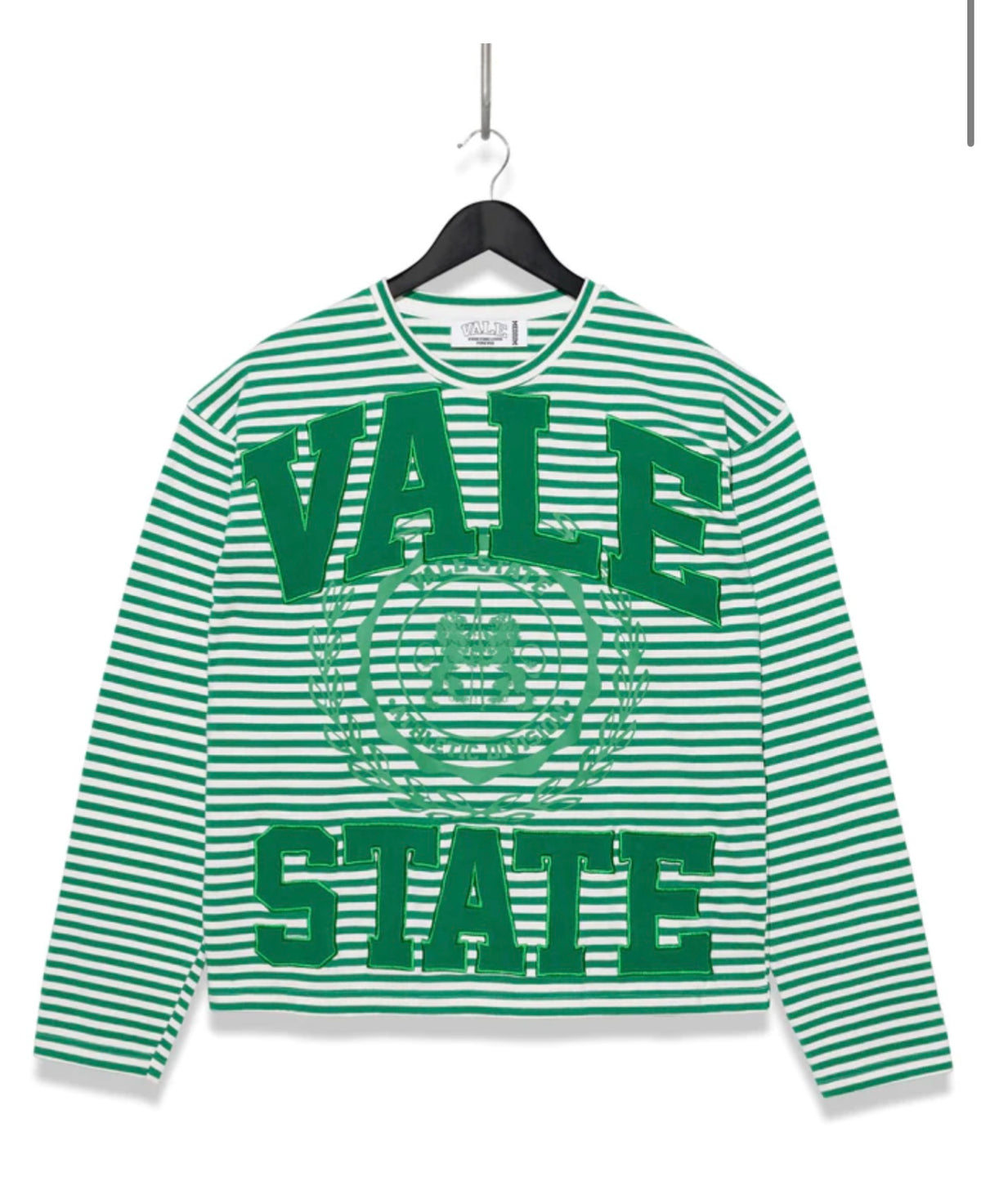 Vale Lives “Stripe” Longsleeve (Green/White)