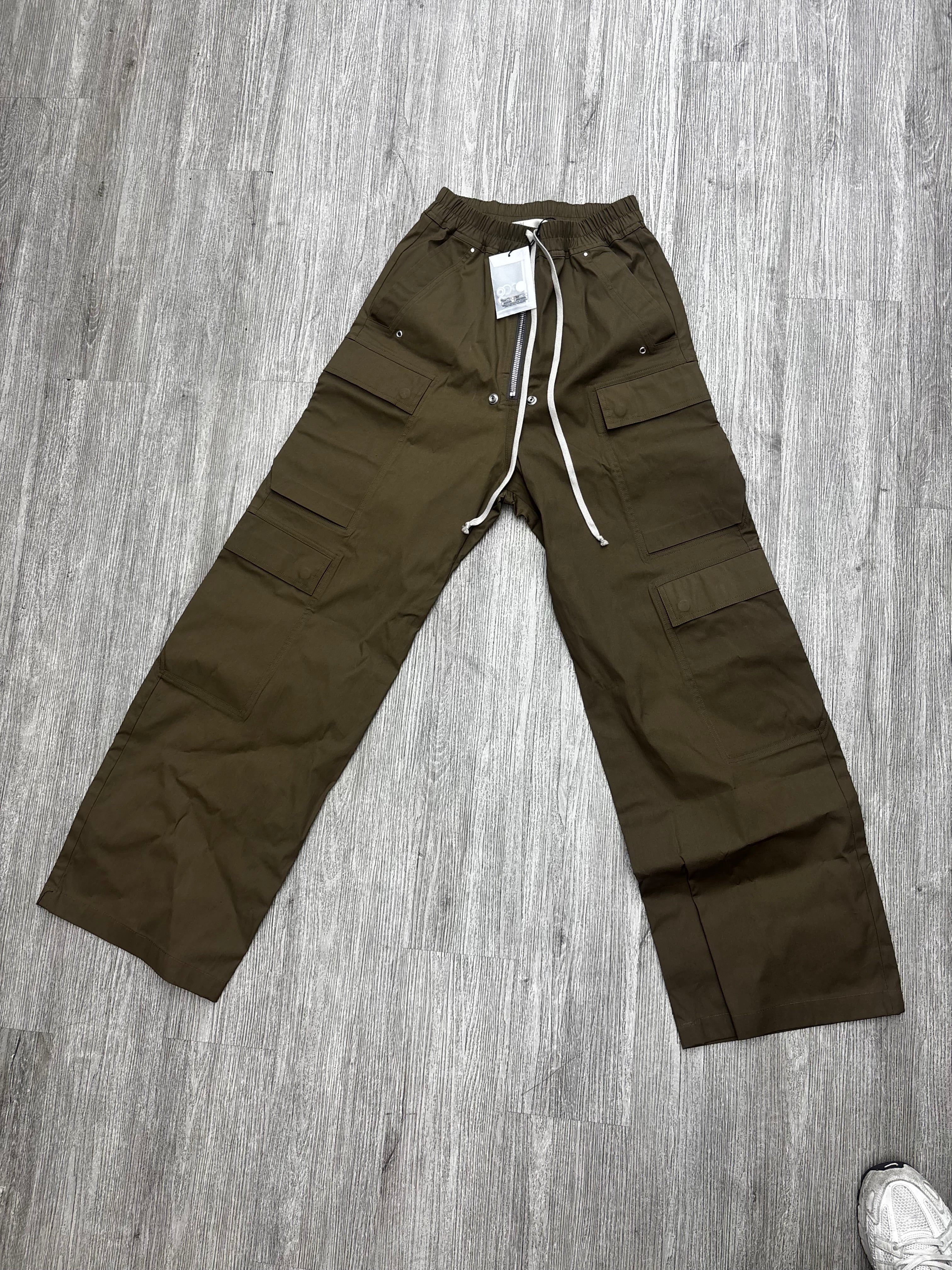 Rick owens bela cargo olive pants