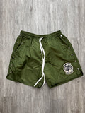 Saint vanity button up shorts olive