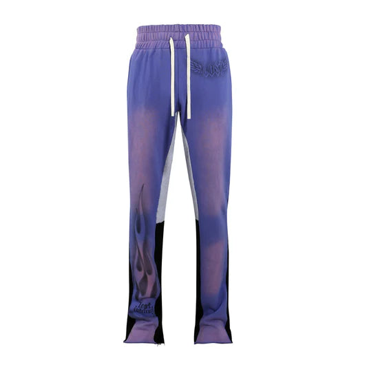 Lost intricacy flare Sweatpants (Purple)