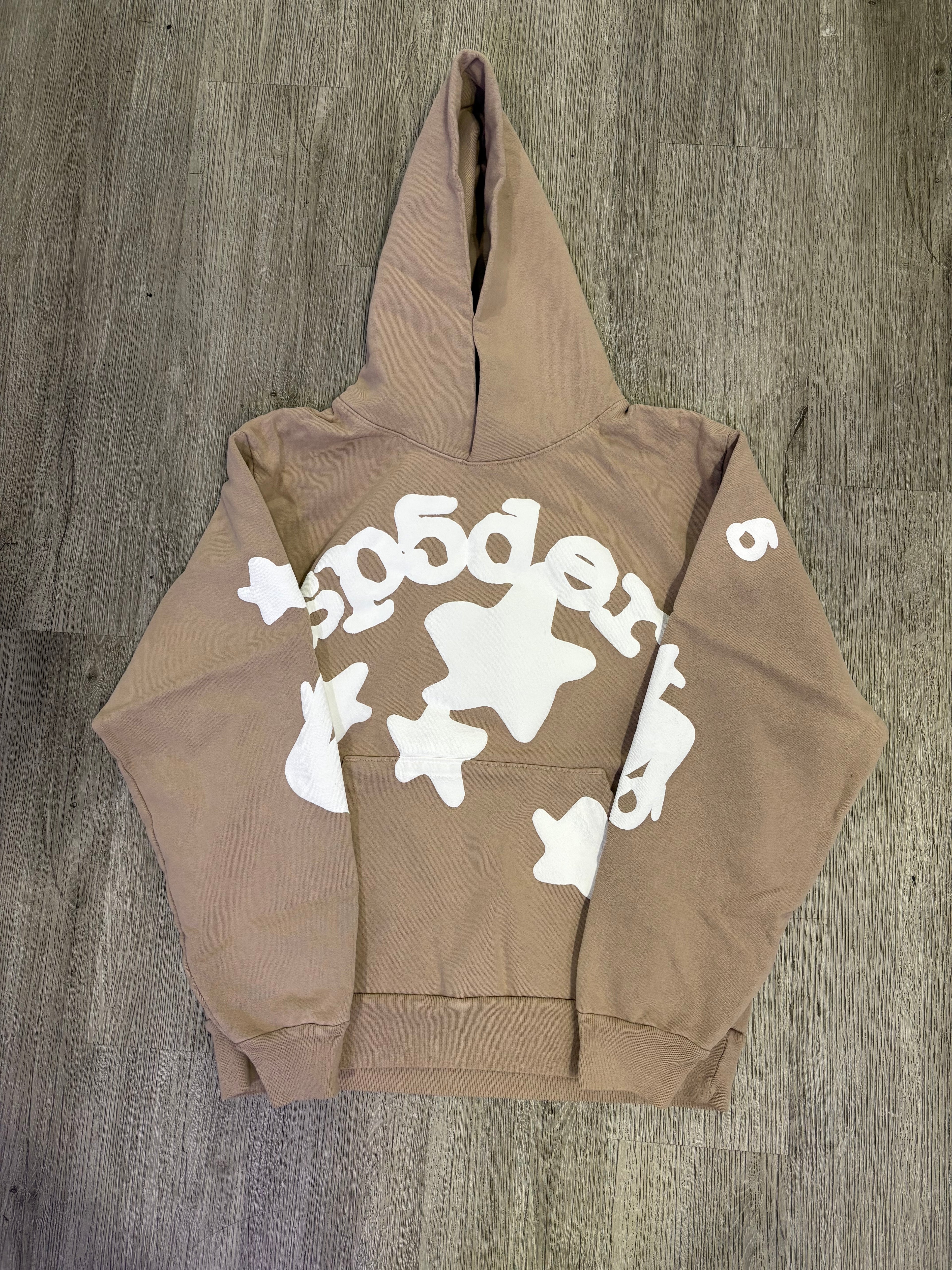 Spider hoodie Tan