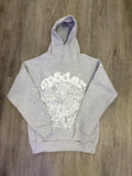 Spider hoodie light grey