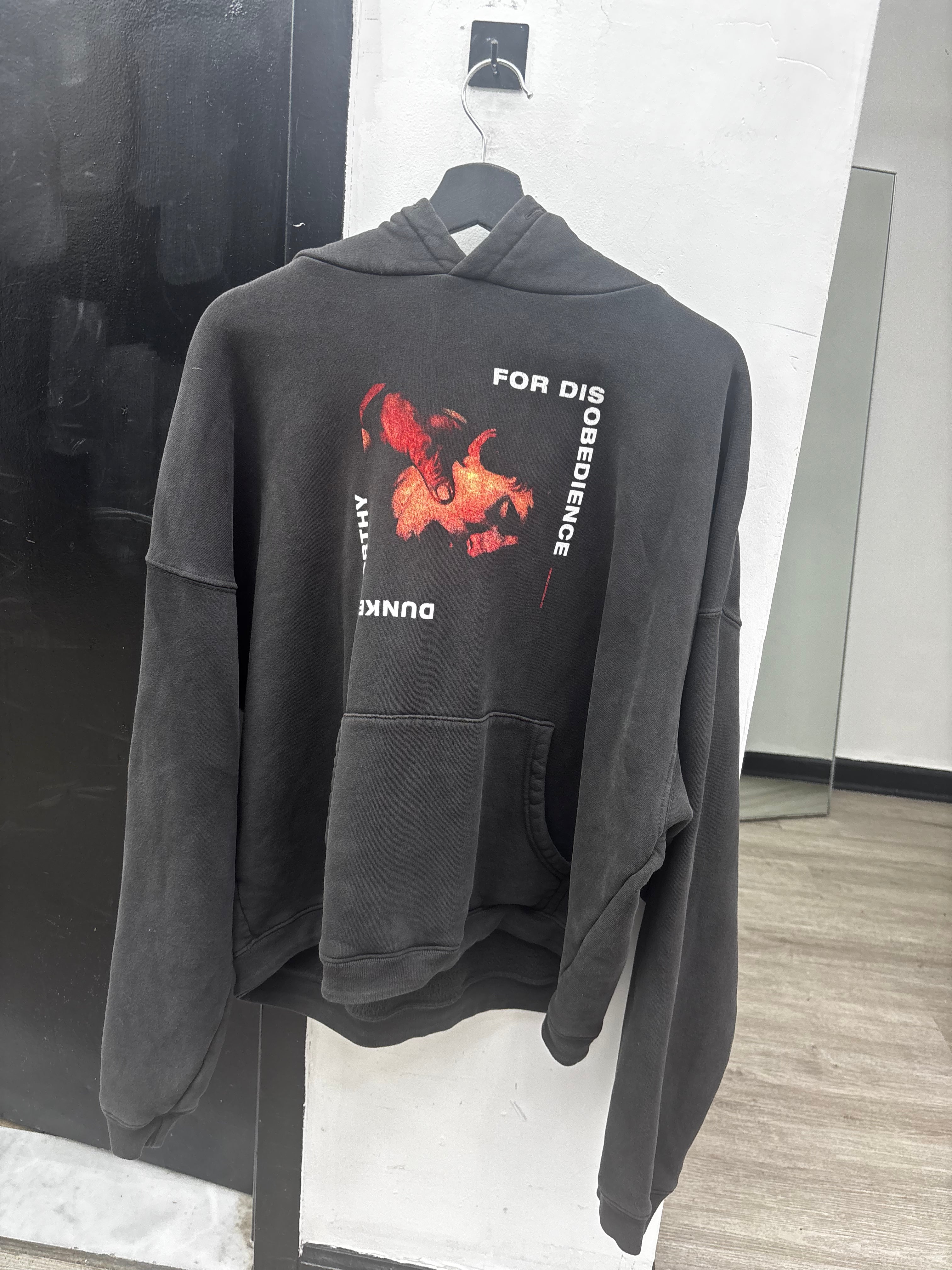 ERD hoodie for dis obedience black