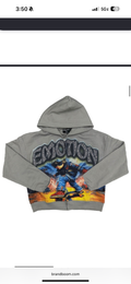Mixed Emotions Skate Zip up hoodie grey