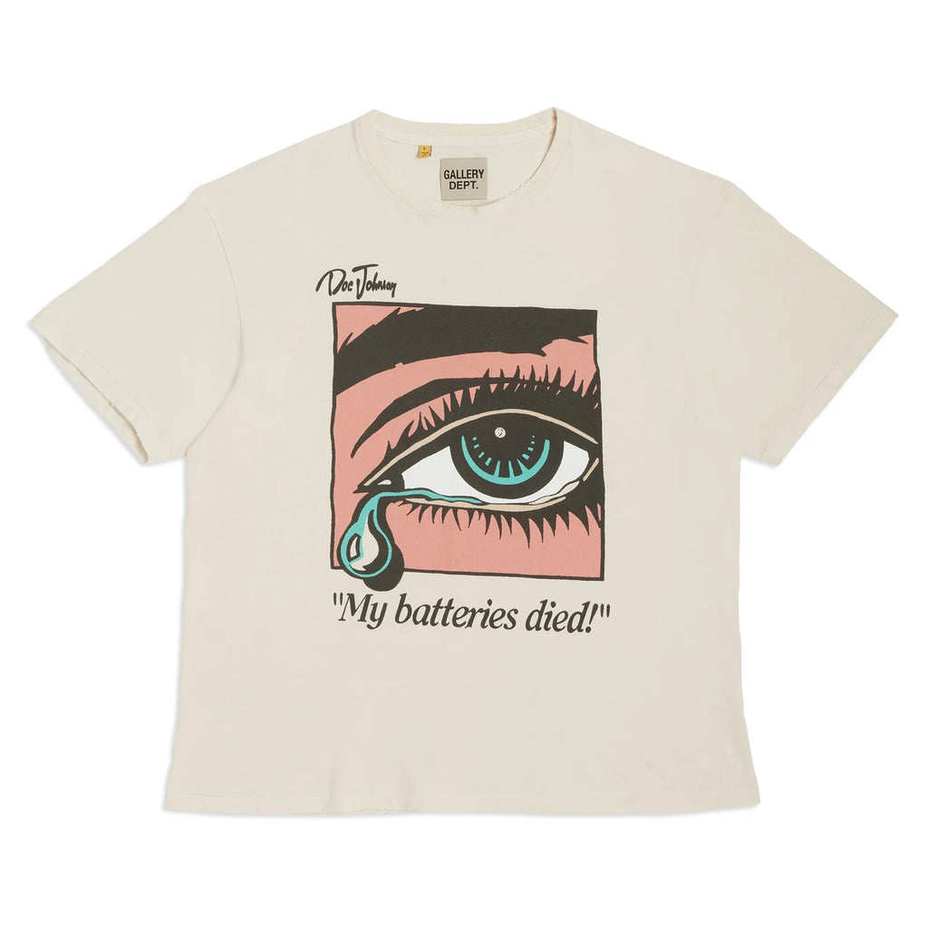 Gallery Dept Doc Johnson “Dead Batteries” Tee (Cream)