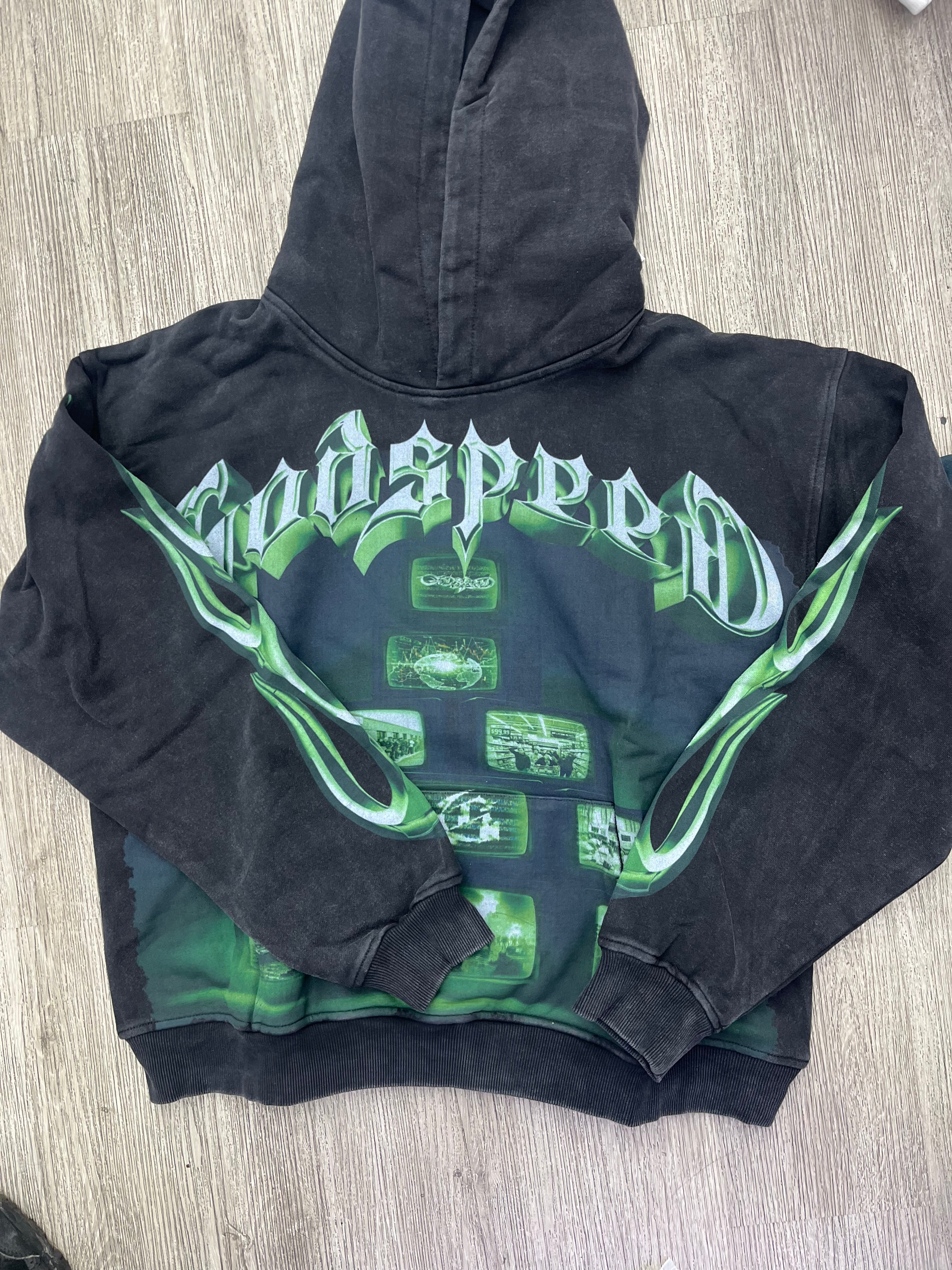Godspeed Overstimulation Hoodie (Black/Green)