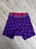 Chrome hearts checkered boxers purple