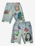 Better With Age Harrison Triple-wide Demim Shorts (Blue)