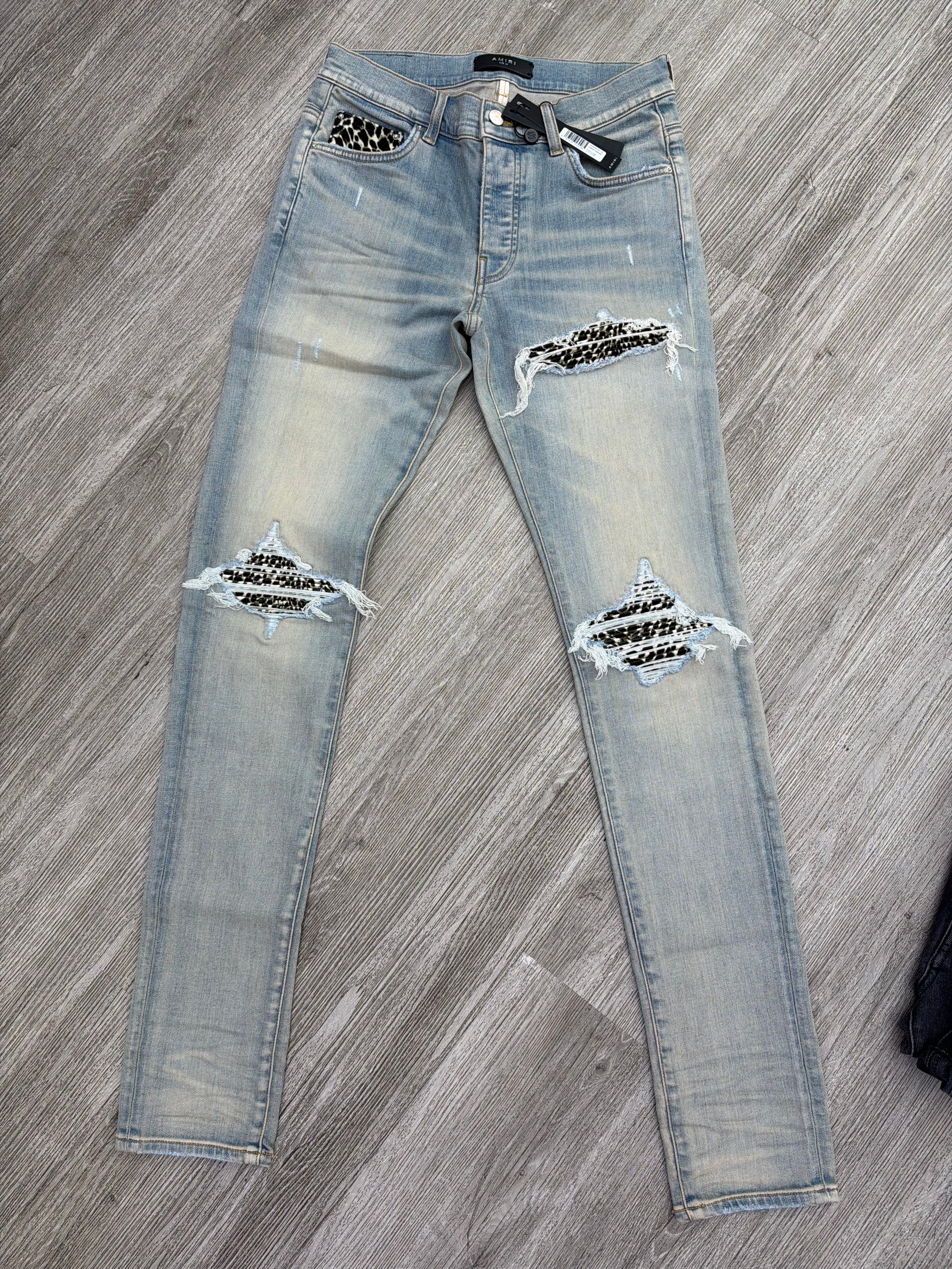 Amiri Mx1 Light Blue (Black/White)