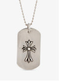 Chrome Hearts Cross Dog Tag Necklace