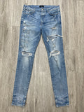 Amiri Applique light blue jeans