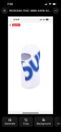 Supreme ski mask white
