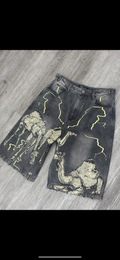Vale denim shorts lightning grey