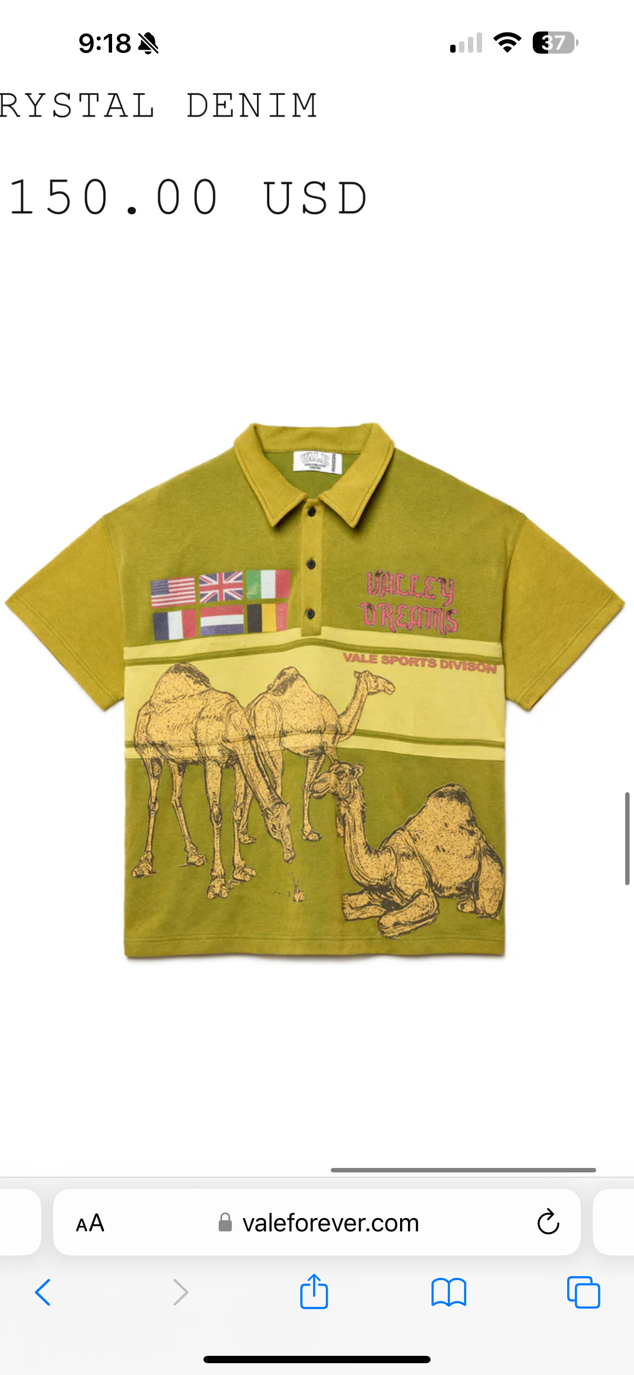 Vale Lives “Camel” Rugby (Olive)