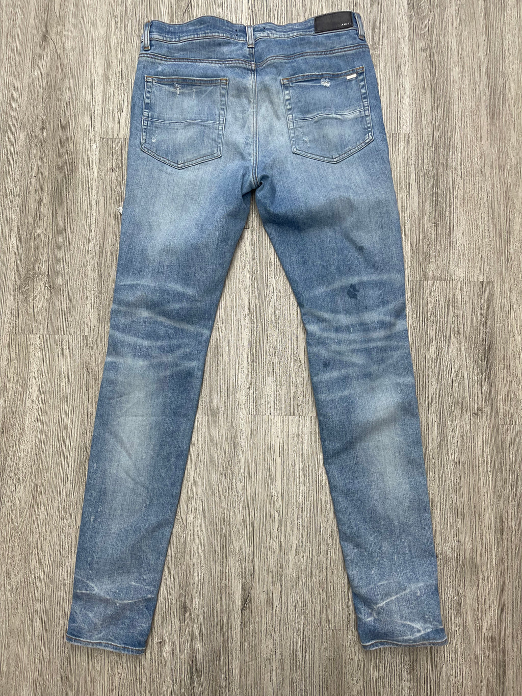 Amiri Applique light blue jeans