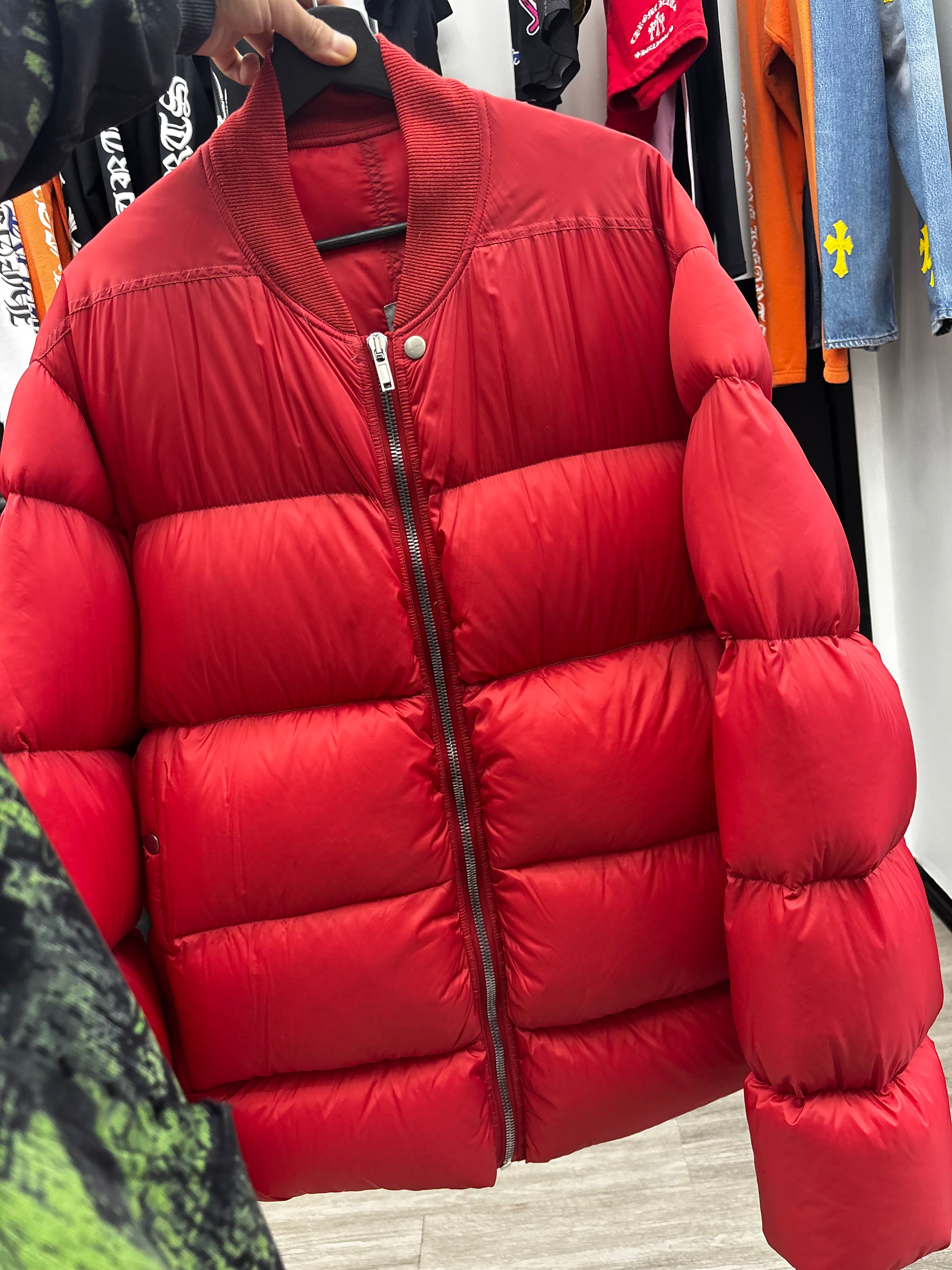 Rick Owens red jacket