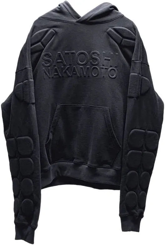 Satoshi Nakamoto Hoodie Moto (Black)