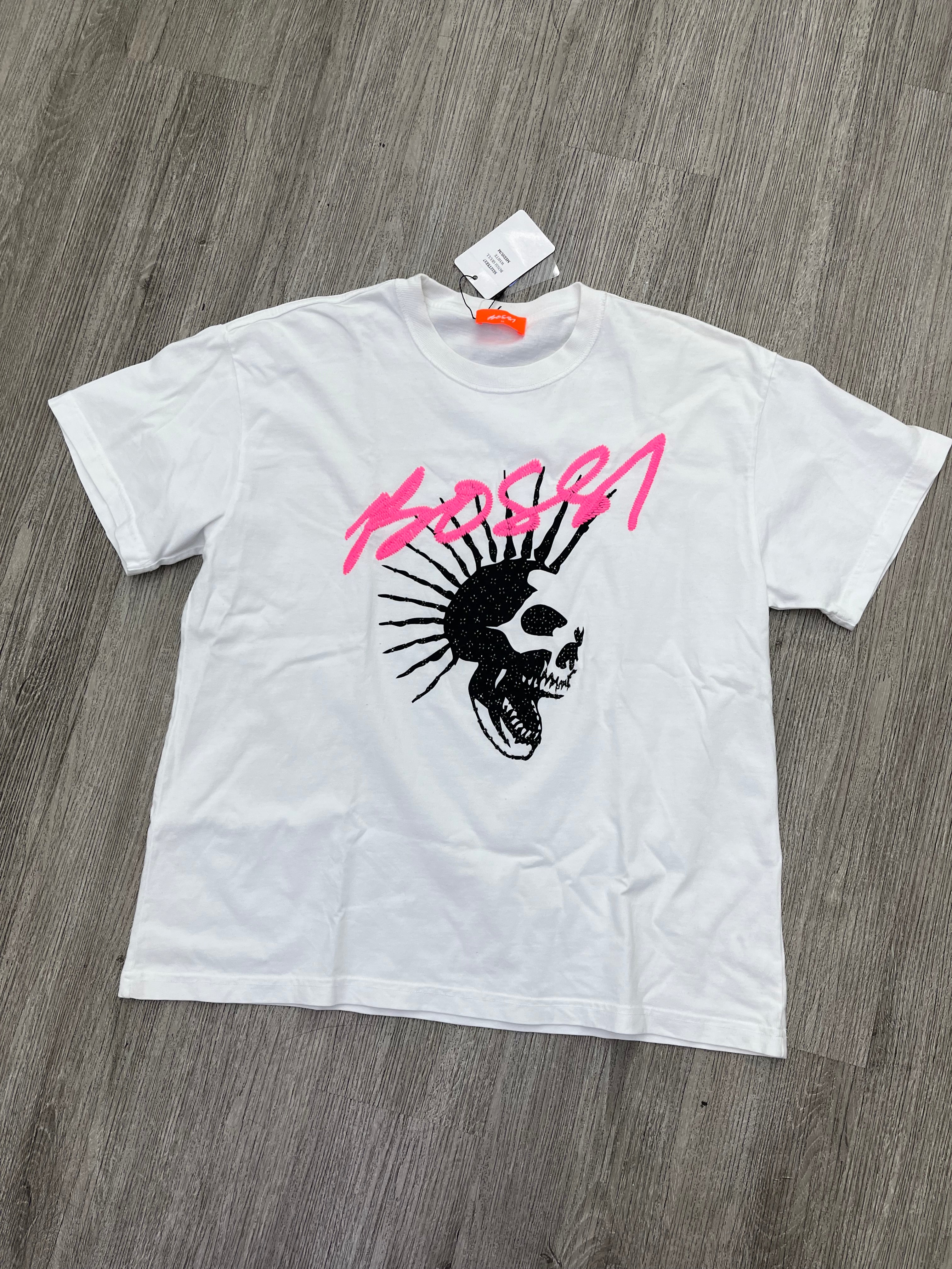 Bossi tee (White/Pink/Black)