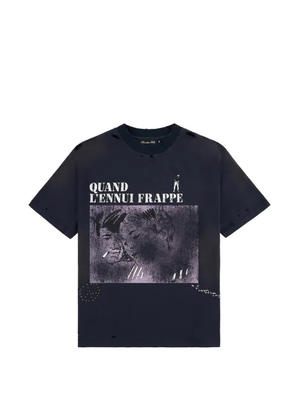 Boredom Kills “French” Tee Navy