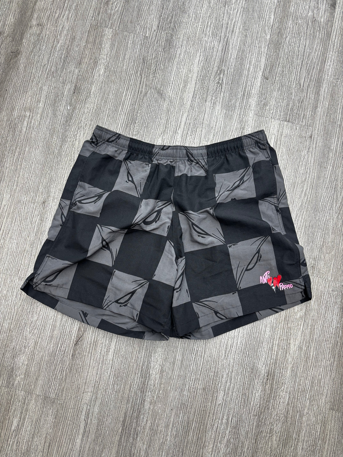 Matty boy checkered shorts black nylon