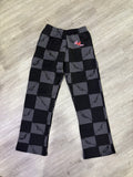 Mattyboy checkered sweatpants black