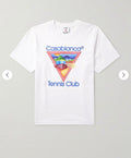 Casablanca “Tennis Logo” Tee (White/Blue)