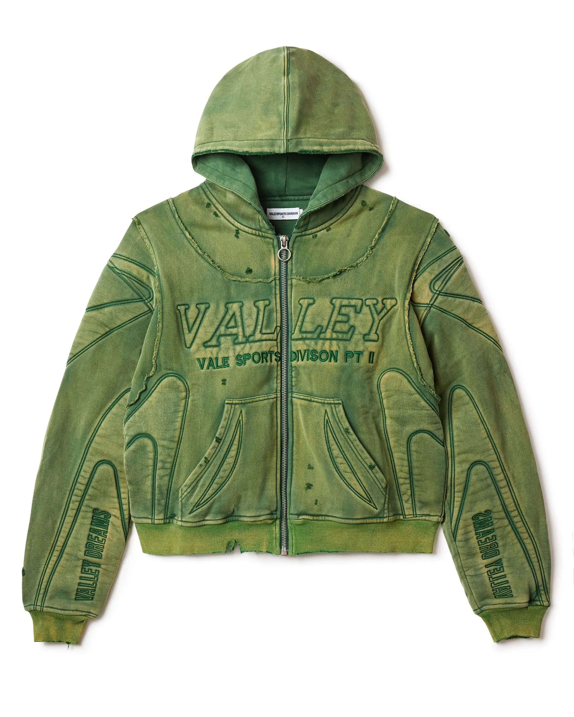 Vale Lives Armor Zip Up Hoodie (Green)