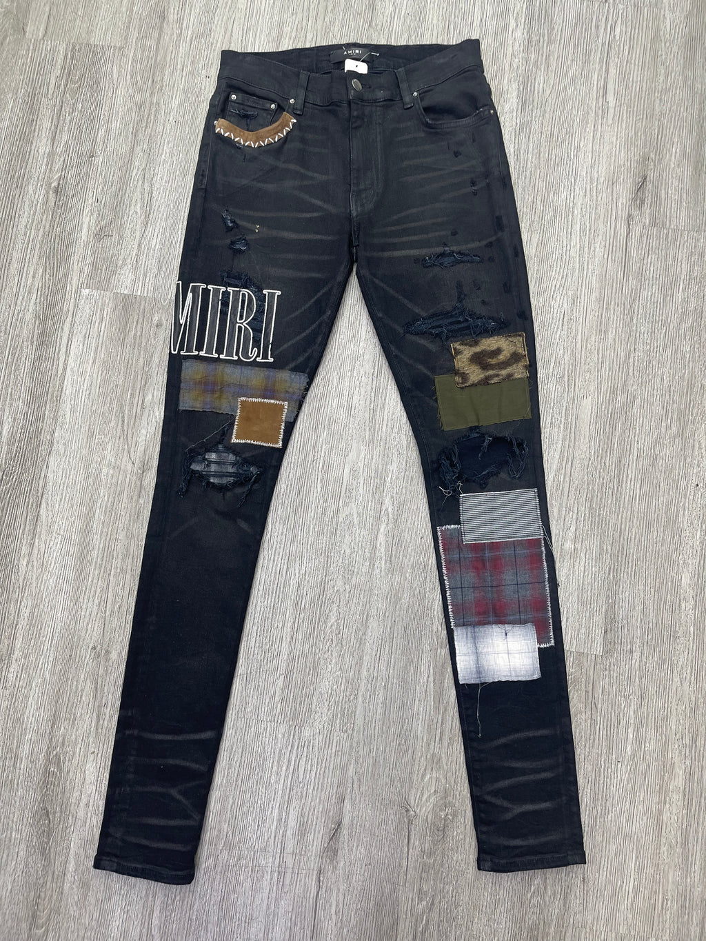 Amiri Art Logo jeans black