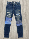 Amiri Vintage Bandana Jeans (Blue)