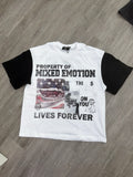 Mixed Emotions “Property” Tee (White/Black)