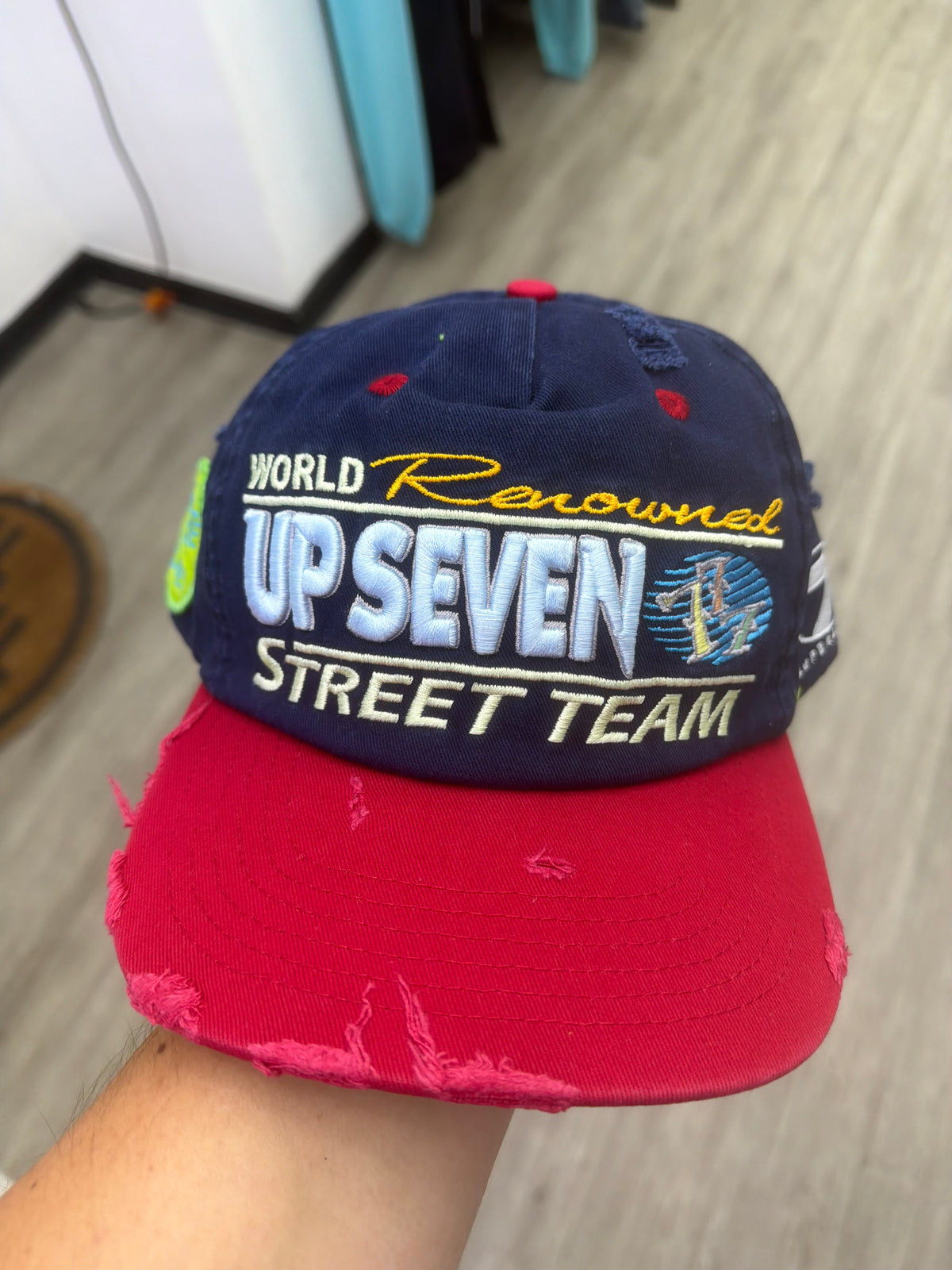 Up7 hat (Navy/Red)
