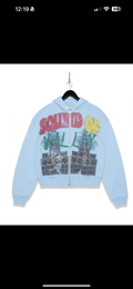 Vale Lives “Sound Of The Valley” Zip Up Hoodie (Blue)