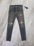 Amiri Mx1 Plaid dirty indigo/ white