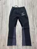 Gallery department French logo flare sweatpants black / navy