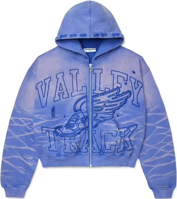 Vale lives zip up track blue