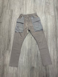 Rick Owens cargo sweatpants grey/ brown
