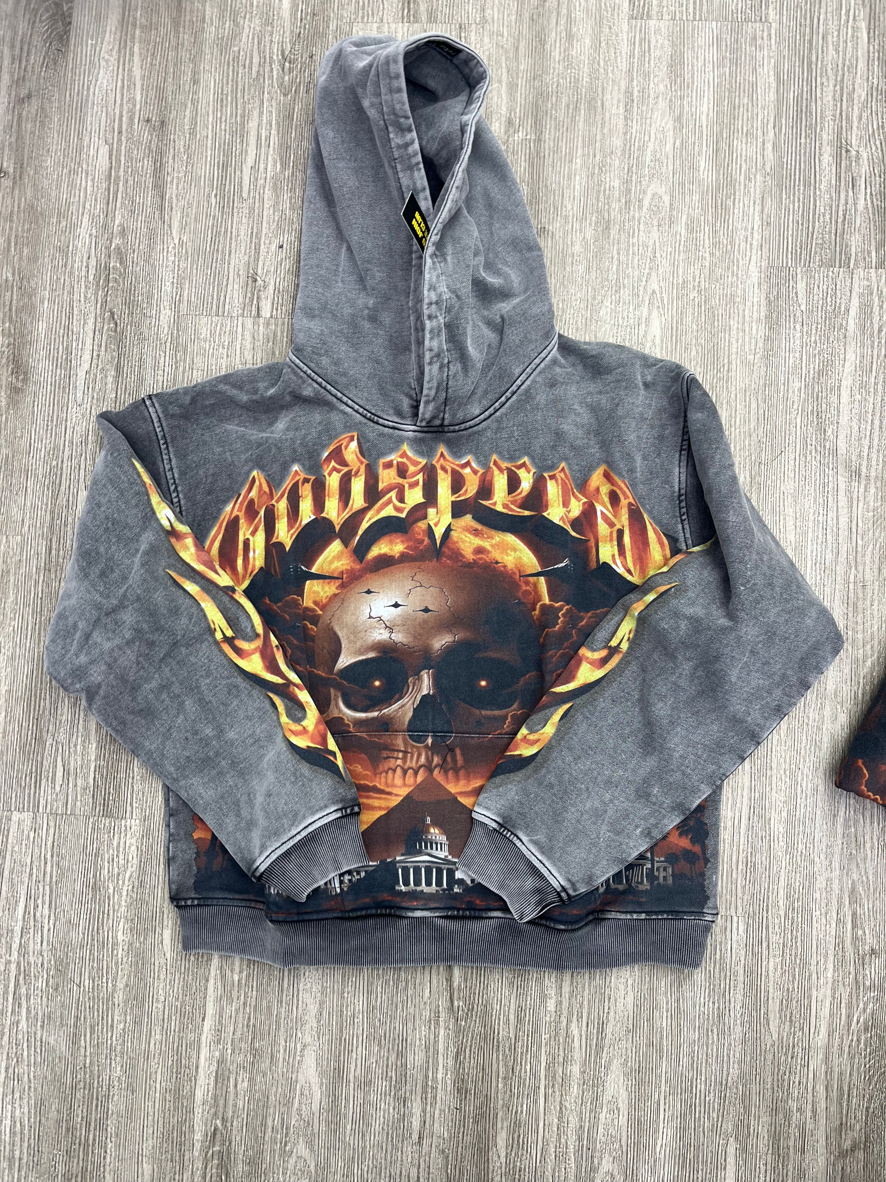 Godspeed “Echoes Of empire” Hoodie (Grey/Orange)