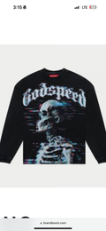 Godspeed “matrix glitch” longsleeve (black)