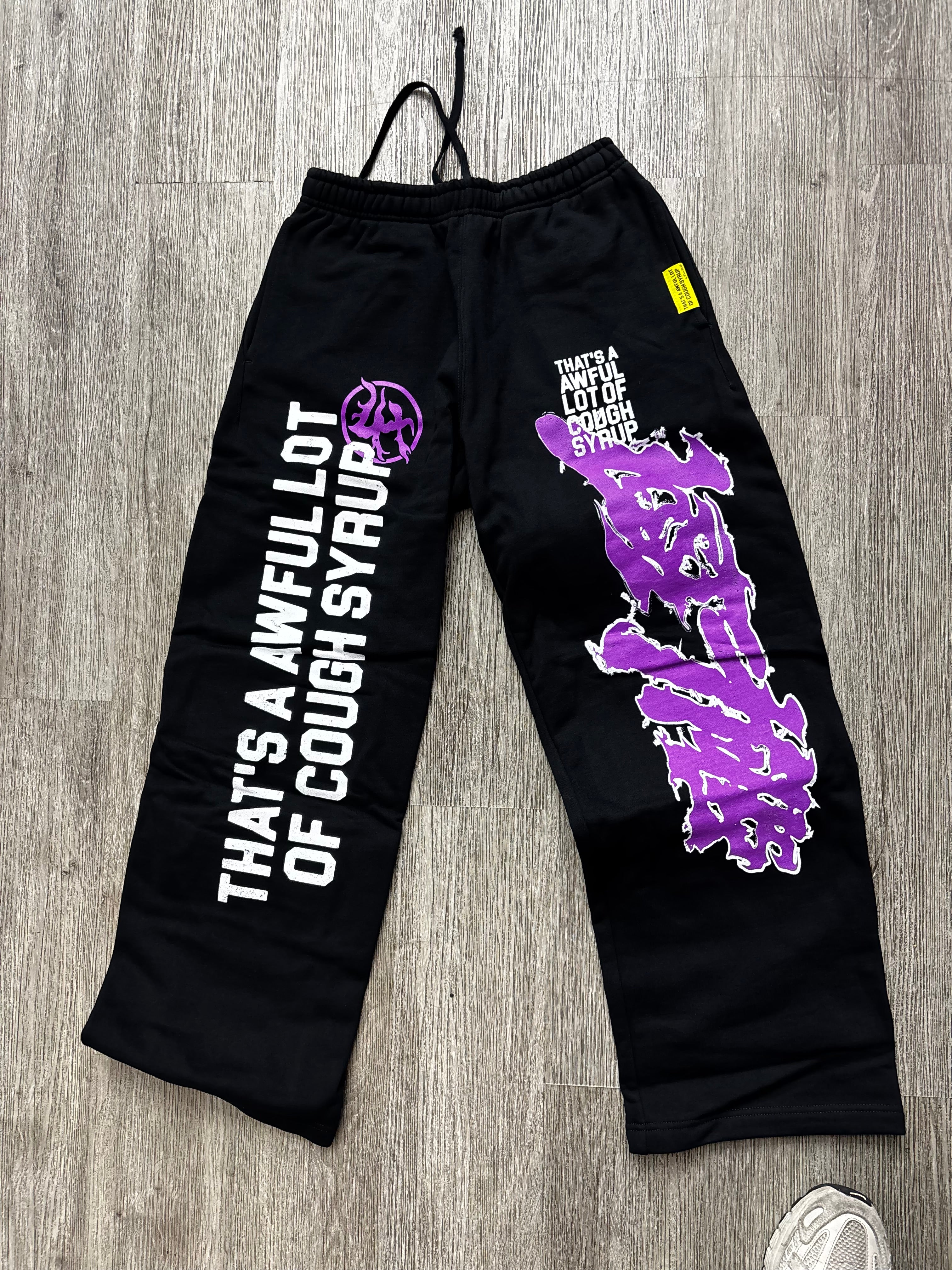 That’s a awful lot of cough syrup Sweatpants (Black/Purple)