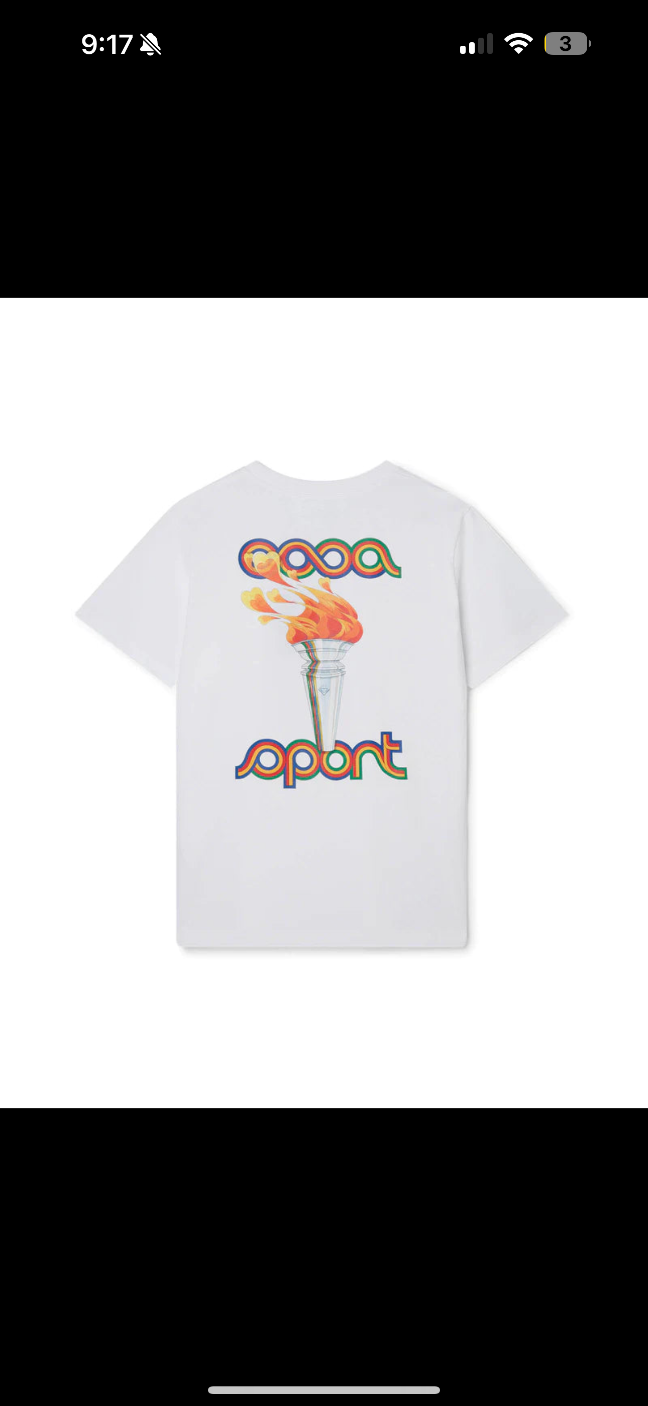 Casablanca “La Flamme Du Sport” Tee (White)