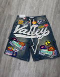 Vale 1980 denim shorts blue