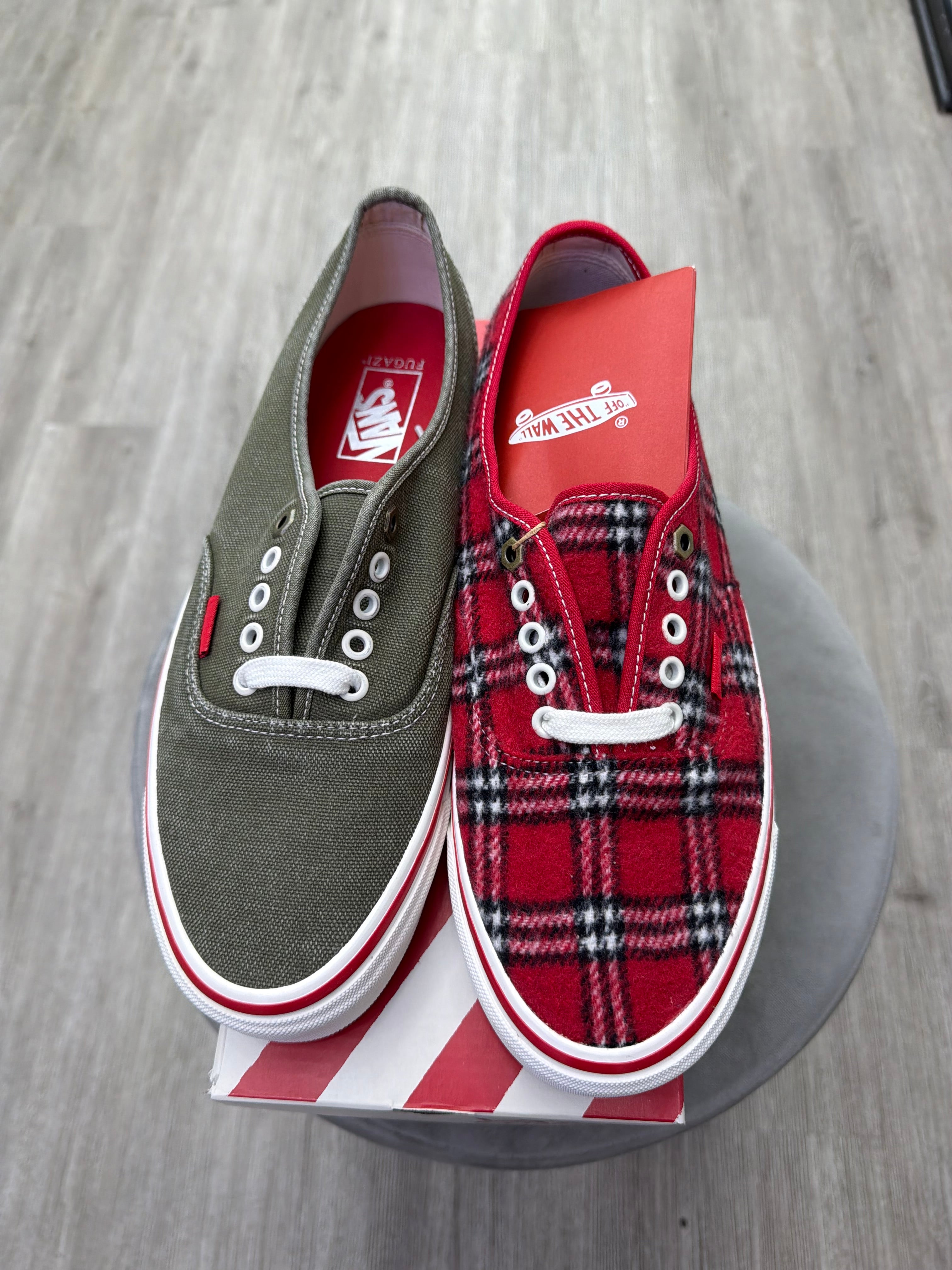 Fugazi X Vans Authentic (Olive/Red)